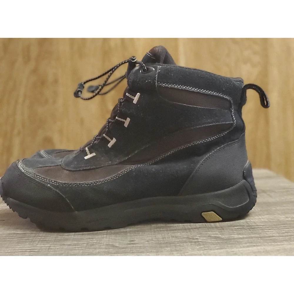 Lands‎ End Suede Winter Boots Men's Size 10 Brown Black